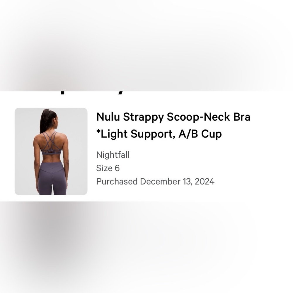 Nulu Strappy Scoop Sports Bra - Nightfall